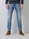 Men's Jeans Pants Elastic with Regular Tapered Fit Blue