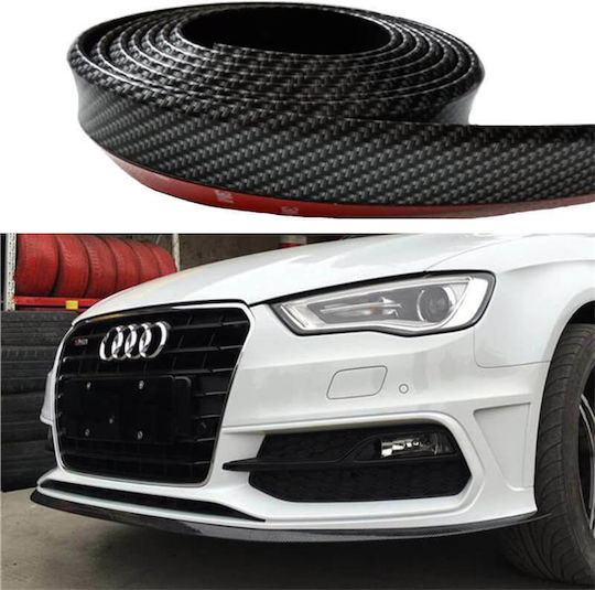 Carner Αυτοκόλλητη Ταινία Αυτοκινήτου Carbon 2.5m Carbon Samurai 250cm για Προφυλακτήρα Αυτοκινήτου σε Μαύρο Χρώμα