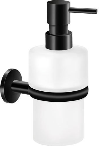 Sanco Twist Επιτοίχιο Dispenser Γυάλινο Μαύρο