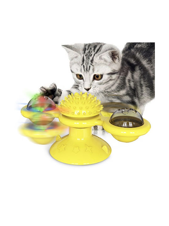 Pet Interest Spring Cat Toy Yellow Cat Toy Ball...