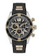 GC Watches Sportracer Ανδρικό Ρολόι 45mm Χρονογράφος Μπαταρίας με Μαύρο Καουτσούκ Λουράκι