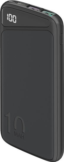 Goobay 53936 Baterie Externă 10000mAh 22.5W cu 2 Porturi de Ieșire USB-A și Port USB-C Încărcare Rapidă Neagră