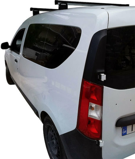 Nordrive Μπάρες Οροφής Αλουμινίου για Dacia Dokker 2012-2021 (Σετ με πόδια)