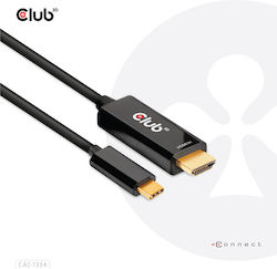 Club3D Cablu HDMI de sex masculin - USB-C de sex masculin 1.8m Negru