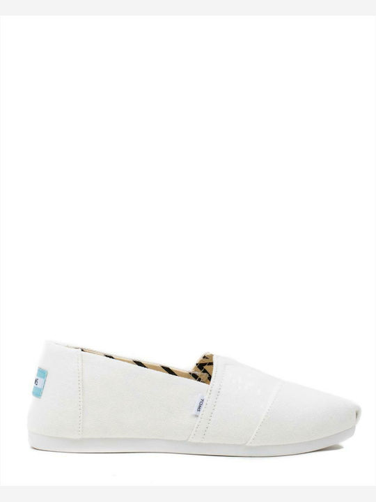 Toms Alpargata Stoff Damen Espadrilles in Weiß ...
