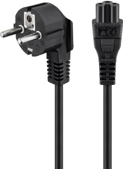 Goobay Schuko - IEC C5 Cable 3m Μαύρο 44877