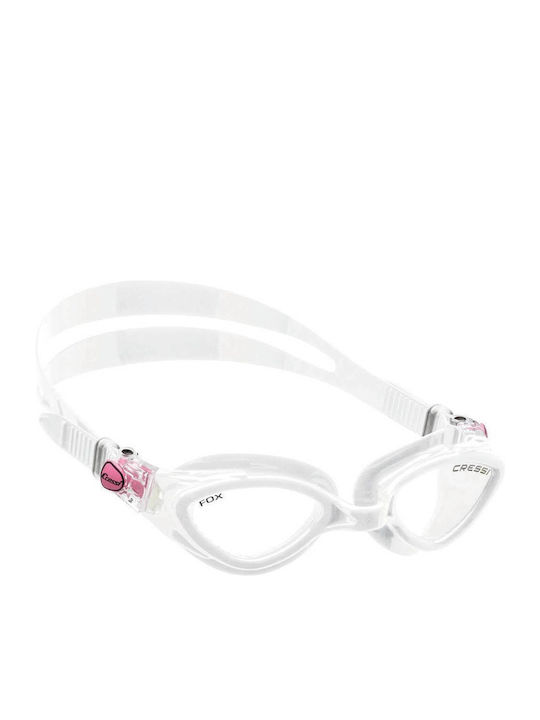 CressiSub Fox Swimming Goggles Adults with Anti-fog Lenses White