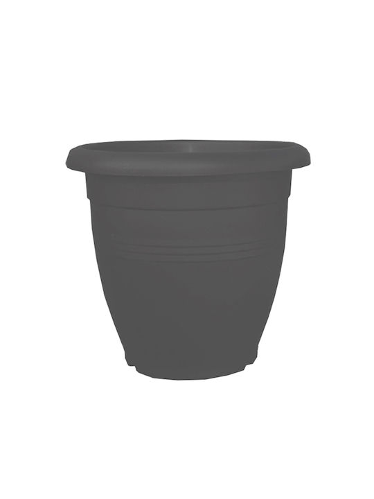 Viomes Terracotta 239 Flower Pot 25x21cm Titanium grey