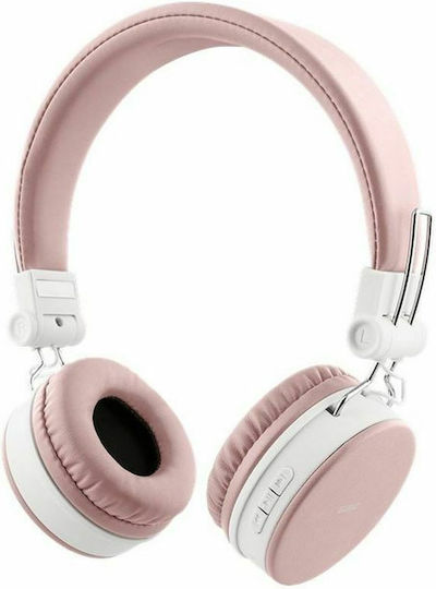 Streetz HL-BT402 Ασύρματα / Ενσύρματα On Ear Ακουστικά με 22 ώρες Λειτουργίας Ροζ