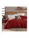 Dimcol Dobby Pique Blanket Double 220x240cm Red