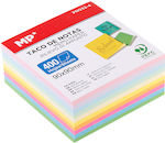 MP Selbstklebende Notizblöcke in Würfelform 400 Blätter 9x9Stück