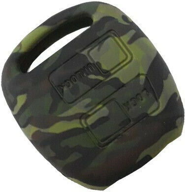 Silicone Car Key Cover Case with 2 Buttons for Daihatsu / Lexus / Toyota Green