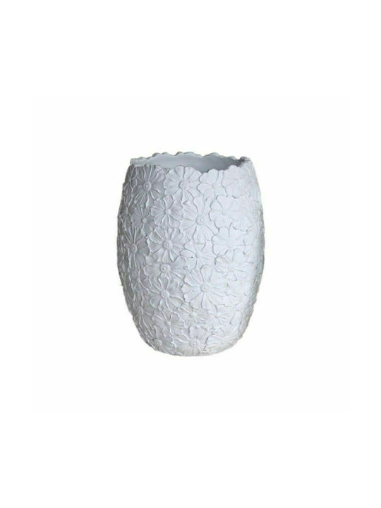 Art et Lumiere Διακοσμητικό Βάζο Κεραμικό Λευκό Λευκό 25x34cm