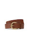 Desigual Leather Women's Belt Tabac Brown