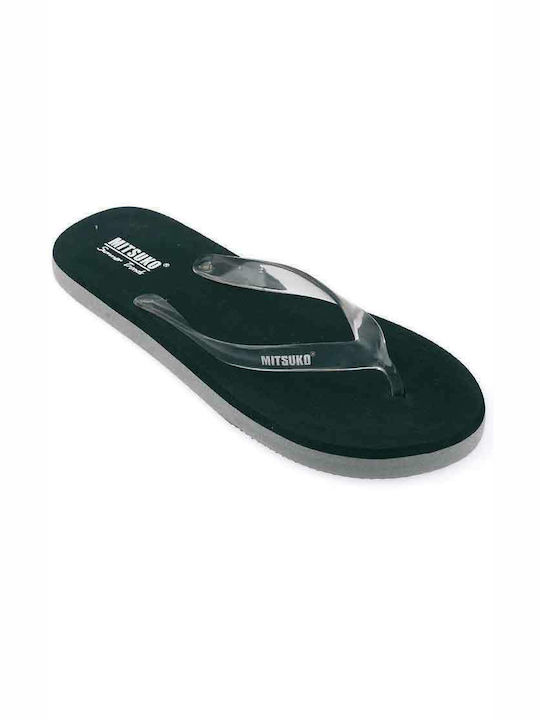 Mitsuko Men's Flip Flops Black