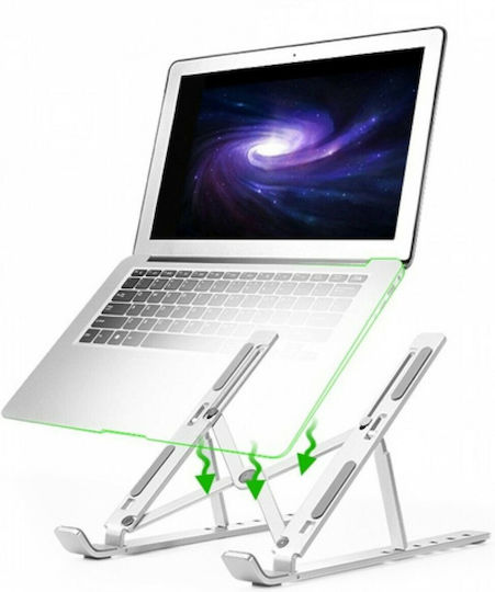 Metal Folding Stand for Laptop Silver