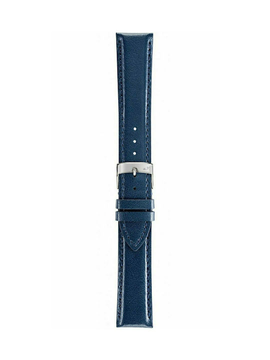 Naxos Save Leather Strap Blue 22mm