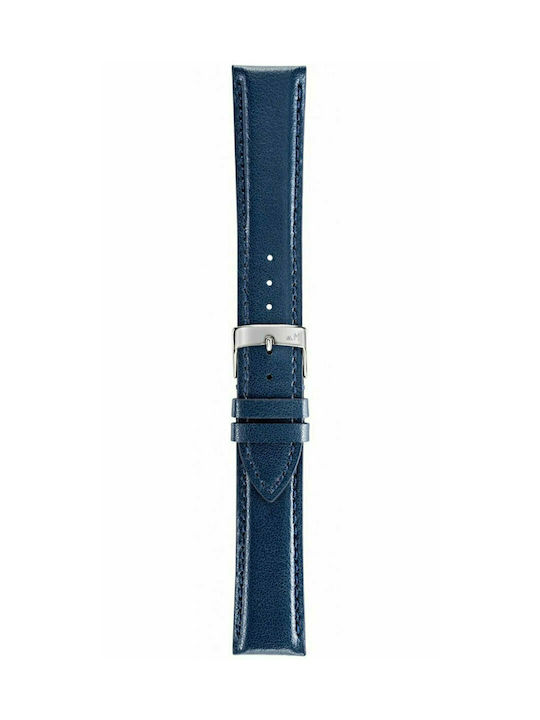 Naxos Save Leather Strap Blue 20mm