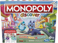 Hasbro Board Game Monopoly Junior: Learn Earn And Grow for 2-6 Players 4+ Years (EN)