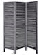 Atmosphera Decorative Room Divider Wooden with 3 Panels Grey 122x170cm