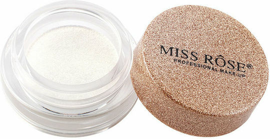 Miss Rose Liquid Glitter Σκιά Ματιών σε Κρεμώδη Μορφή με Λευκό Χρώμα 3.5gr