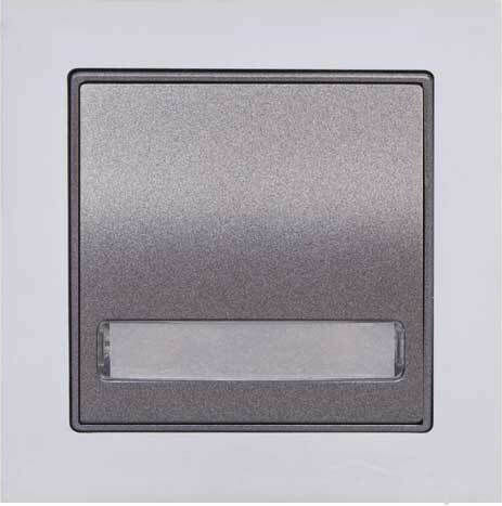 Mutlusan Elitra Plus 11720 Knopf Glocke in Silber Farbe