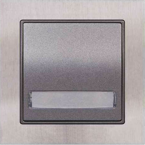 Mutlusan Elitra Plus 10720 Knopf Glocke in Silber Farbe