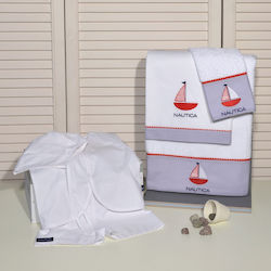 Nautica Baptism Towel Set Λευκό