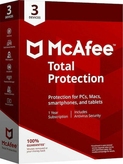 McAfee Total Protection 2022 pentru 5 Dispozitive și 1 An de Utilizare (Licență Electronică)