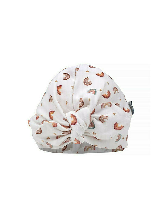 Καρφιτσωμένος Γάτος Rainbow Kids Turban White 1pc