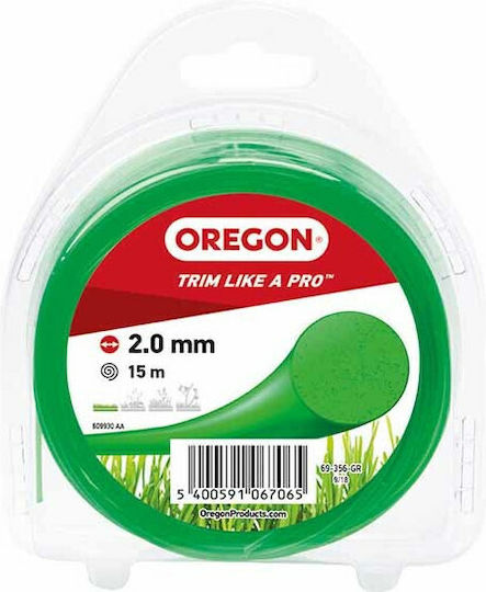 Oregon 69-356 Μεσινέζα Στρογγυλή Μήκους 15m και Πάχους 2mm