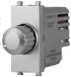 Lineme Recessed Simple Front Dimmer Switch Rotary 400W Silver