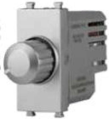 Lineme Recessed Simple Front Dimmer Switch Rotary 400W Silver 50-00410-10