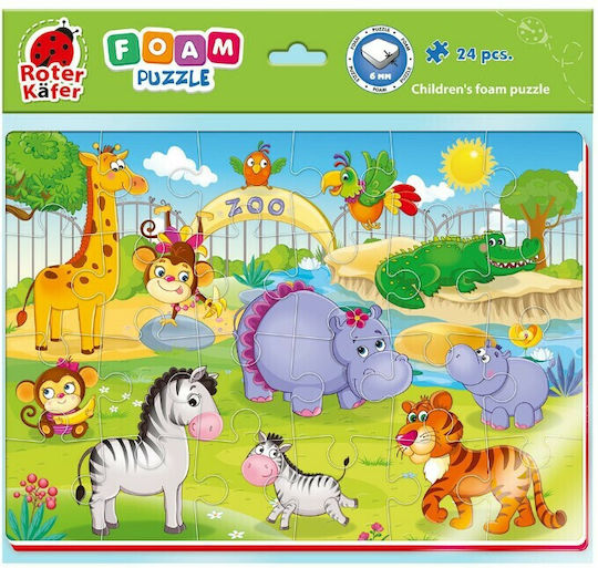 Kinderpuzzle Dschungel 24pcs Roter Kafer