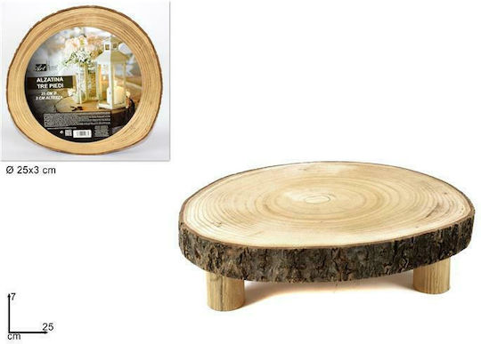 Due esse Decorative Space made of Wooden 25x3cm 1pcs