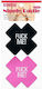 Lovetoy Pack Nipple Covers Cross Black / Pink