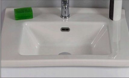 Martin Omega 75 Πάγκος με Νιπτήρα Μελαμίνη Μ75xΒ46xΥ60cm White