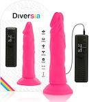 Diversia Flexible Vibrating Dildo Realistic Vibrator 23cm Pink