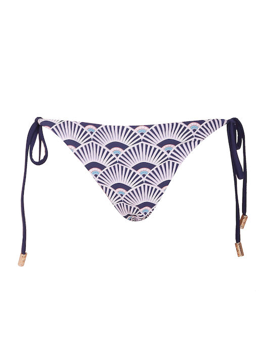 Pretty Me Pronoe Bikini Slip με Κορδονάκια Peacock