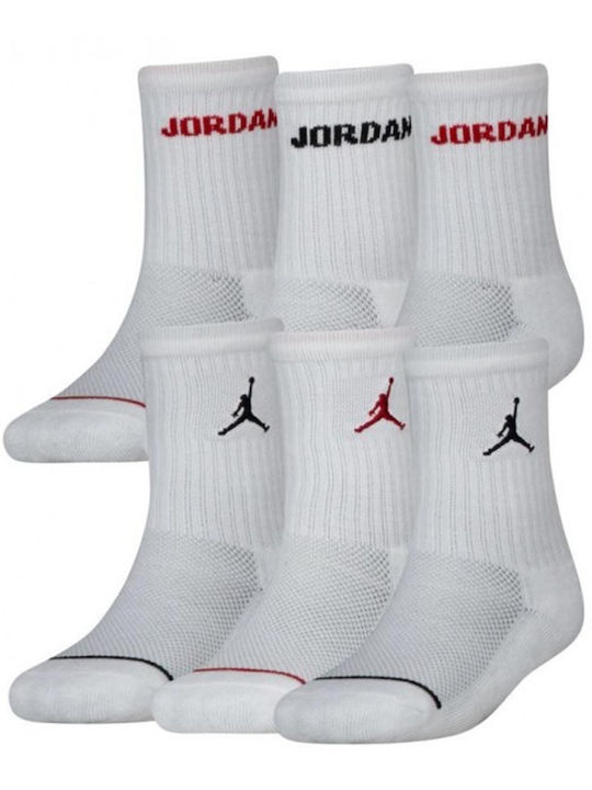 Jordan Athletic Kids' Long Socks White 6 Pairs
