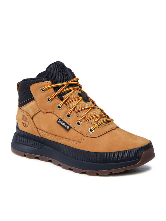 Kids Hiking Boots Field Trekker Mid Brown