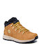 Sprint Trekker Leather Kids Boots with Laces Brown