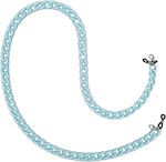 Acrylic Eyeglass Chain 65cm in Light Blue color 1pcs