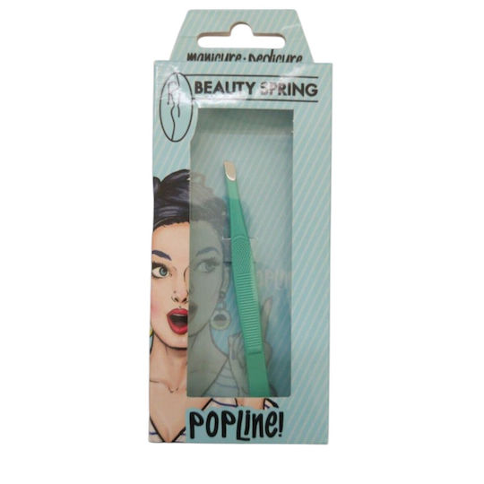 Beauty Spring Eyebrow Tweezer with Slanted Nose (Random Selection)