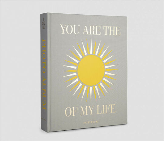 Printworks Album de nuntă You Are The Sunshine Of My Life 30 Pagini pentru 60 Albume foto Dimensiuni 10x15buc Gri 21x28buc