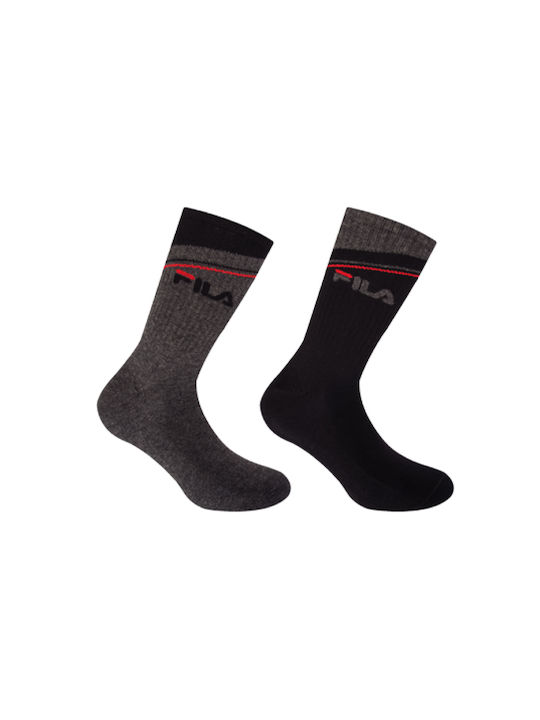 Fila Unique Normal Μαυρο Athletic Socks Multicolour 2 Pairs