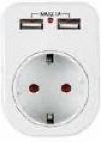 Lineme Einzelne Steckdose mit 2 USB-A