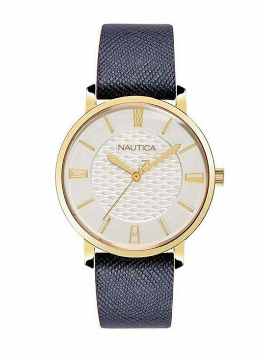 Nautica Coral Gables Ρολόι Μπαταρίας με Δερμάτινο Λουράκι Nautica Coral Gables Ρολόι Μπαταρίας με Δερμάτινο Λουράκι