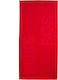 Hugo Boss Solid Beach Towel Cotton Red 160x80cm.