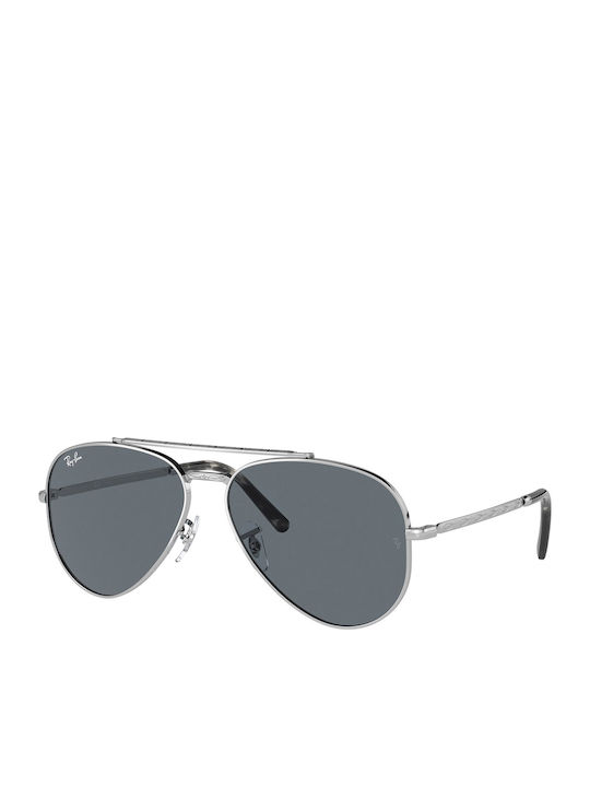 Ray Ban Aviator Unisex Γυαλιά Ηλίου με Ασημί Με...
